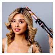 Beachwaver B1 Rotating Curling Iron, 1-Inch Ceramic Barrel, Automatic Curling, Midnight Rose, Dual Voltage, 3 Heat Settings BW160BX