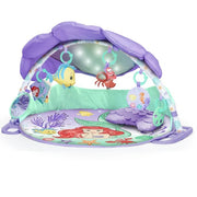 Bright Starts 12534 The Little Mermaid Twinkle Trove Light-Up Musical Baby Activity Gym with Tummy Time Pillow, Newborn+