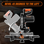 WEN 10-Inch Single Bevel Sliding Compound Miter Saw, 15-Amp Motor, 40-Tooth Carbide Blade, Laser Guide, Compact Design, MM1011T