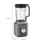 KitchenAid KSB2072 Pure Power Countertop Blender, 1700W Motor, 68 oz BPA-Free Jar, Matte Charcoal Grey, 10 Speeds