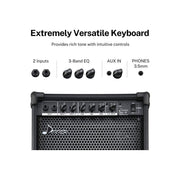 Donner EC1257 DKA-20 Keyboard Amplifier 20 Watt Keyboard AMP Piano Speaker
