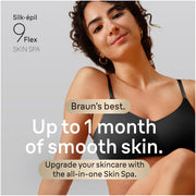 Braun Silk-epil 9 Flex SkinSpa Epilator with Fully Flexible 360 Pivoting Head, 40 MicroGrip Tweezers, Wet and Dry Use, White/Tinted Gold, SES9-481 3D