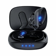 KIBVOE Rechargeable In-Ear Sound Amplifier, 16-Channel DSP, Noise Cancelling, Magnetic Charging Case, Black, LK-202213