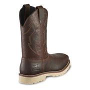 Irish Setter Kittson Square Steel Toe Western Work Boots for Men - Brown - 8.5W