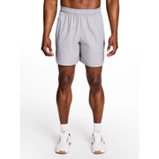 Reebok Men's Pace Breaker Training Shorts, Moisture-Wicking, Active Fit, Elastic Waistband, Breathable Mesh, 7-Inch Inseam, Sleet Gray