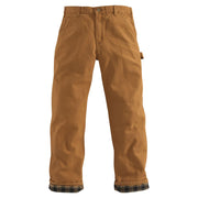 Carhartt Flannel-Lined Duck Dungarees for Men - Carhartt Brown - 33x30