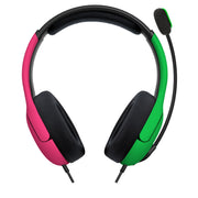 PDP 500-162-PKGR-NA Wired Stereo Gaming Headset W/Noise Cancelling Microphone: Nintendo Switch, Pink & Green