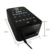 Presoterapia Air Compression Leg Massager Wraps, 6 Chambers, LCD Display, Adjustable Pressure, Foot and Calf Massage
