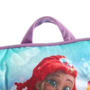 Idea Nuova Disney Little Mermaid Ariel Toddler Square Bean Bag Chair, 18in, Polyester, Kid-Friendly, Indoor, WK322204
