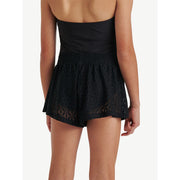 Justice Girls Swimsuit Cover-Up Shorts, Size: M(7/8), Black Beauty - Machine Washable