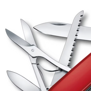Victorinox 1.3713-X19 Huntsman Swiss Army Knife, 15 Function Swiss Made Pocket Knife, Red