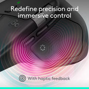 Logitech MX Master 4 Ergonomic Wireless Mouse with Customizable Haptic Feedback, Ultra-Fast MagSpeed Scrolling, USB-C Charging, Bluetooth, Black