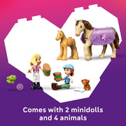 LEGO Friends Horse & Baby Foal Trailer Toy Building Set, 279 Pieces, Includes Autumn & Matilde Minidolls, Animal Figures & Accessories, Ages 7+, 42695