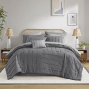 Mainstays 11 Piece Bed in a Bag, Double, Grey, Full