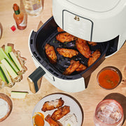 Beautiful 29023 3 Qt Air Fryer with TurboCrisp Technology, White Icing, 1200W,