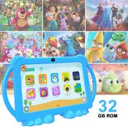 HDTABLET Kids Tablet, 7 Inch Android 14, 4GB RAM, 32GB Storage, 1TB Expandable, Parental Control, IPS Screen, Dual Camera, Shockproof Case, Pink