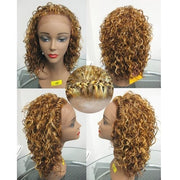 It's a Wig Braid Lace Front Wig Yolanda, Colour 4 Dark Brown, Adjustable Strap with Side and Back Combs