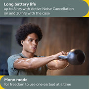 Jabra Elite 7 Active True Wireless Earbuds with ShakeGrip Technology, Adjustable Active Noise Cancellation, IP57 Water Resistant, Black