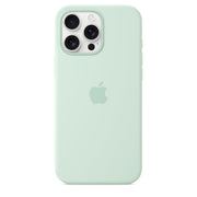 Apple iPhone 16 Pro Max Silicone Case with MagSafe, Aquamarine, Slim Lightweight Design, 55% Recycled Silicone, Camera Control Compatible