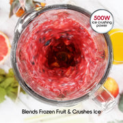 Tzumi 30810 500W Touchscreen Smoothie Blender 50oz Ice Crushing Countertop Blender for Smoothies, Sauces, Cocktails and More, Gray