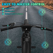 HOVERMAX H14M Electric Dirt Bike, 150W Motor, 10 MPH Top Speed, 12-Inch Rubber Wheels, 14.4V 5.2AH Battery, Black