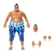 WWE JLD77 x Street Fighter Yokozuna Action Figure & Accessories, 6-inch Collectible E Honda Mashup Set