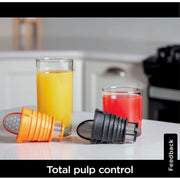 Ninja JC150 NeverClog 150 Watts Cold Press Juicer with 18oz Jug, 30oz Pulp Container, 2-Speed, Compact