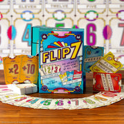 USAopoly PA172-871-002400-06 Flip 7, The Ultimate Blend of Press Your Luck and Strategy, Fast-Paced Addictive Card Game