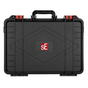 SE Electronics V Pack Club Drum Microphone Kit, Dynamic and Condenser Mics, Supercardioid and Cardioid Patterns, Plastic Flight Case, V Kick, V Beat, V7 X, Pair of SE7