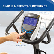 XTERRA SB250 Recumbent Exercise Bike, 24-Level Magnetic Resistance, 13.5 lb Flywheel, 5.5