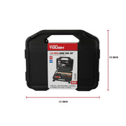 Hyper Tough 44038 110-Piece Home Project Tool Set with Storage Case, Brown