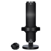 Onn MTK-05 USB Tri-Pattern Gaming Microphone with Volume and Mute Controls, 3.5mm Headphone Jack, Black