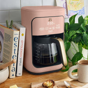 Drew Barrymore 19481 Beautiful 14-Cup Programmable Drip Coffee Maker W/Touch-Activated Display, Rose