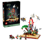 LEGO 21355 Ideas The Evolution of STEM Building Set, 3 Scientist Mini Figures, Collectible Display, 879-Piece Set, 18+