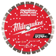 Milwaukee 49-93-7532 Diamond Ultra Segmented Turbo General Purpose Diamond Blade, 9 in