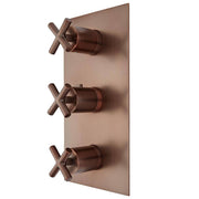 Signature Hardware KJ8214107-ORB-U Thermostatic Cross Handle Concealed Faucet with 