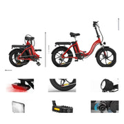 COLORWAY BK6M 20x3.0 Fat Tire Electric Bicycle for Teenager and Adults