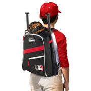 Franklin Sports Baseball Backpack Bag - MLB Batpack - Red/Black