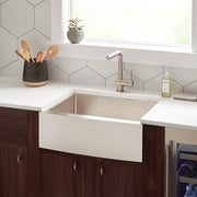 Signature Hardware SH229023SS Handmade 304 Stainless Steel - 16 ga - Single Bowl - Apron Front Kitchen Sink