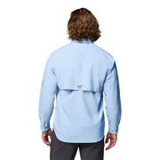 Columbia Men's PFG Bahama II Long Sleeve Shirt, UPF 30 Sun Protection, Quick-Dry Nylon, Relaxed Fit, Sail, Large, 101162