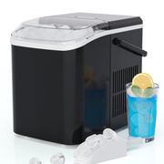CONCETTA ZBJ-PP10A-BK-HJ Portable Ice Maker Machine, 26.5 lb/Day Ice, Two Ice Sizes, Compact Countertop Ice Maker