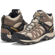 Merrell J037143z Accentor 3 Mid Vent Waterproof Hiking Boots for Men - Boulder/Old Gold - 8.5M