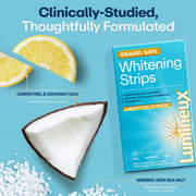 Lumineux Enamel Safe Teeth Whitening Strips, Peroxide-Free, Dentist Formulated, 7 Treatments, Comfortable Fit