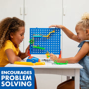 Educational Insights Design and Drill Marble Maze STEM Toy with Electric Drill, 15 Track Pieces, Multicolor, Ages 5+, 4105