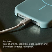 Beats MDGD4LL/A USB-C to USB-C Woven Cable, Reinforced Braided Design, Fast Charging 60W, Data Transfer USB 2.0, Surge Stone, 5 ft