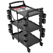 Hyper Tough Hyper Stack New Foldable Collapsible Utility Cart, Black - 39.37 x 18.11 x 8.07