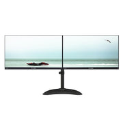 Doublesight DS-2400A Dual Monitor Bundle, 2x 24in Full HD 1920x1080 Monitors, 75Hz Refresh Rate, HDMI VGA Connectivity, Dual Monitor Stand, Black