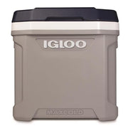 Igloo MaxCold Latitude 62Qt Rolling Cooler, Insulated Hard Shell Ice Chest, Carbonite, All-Terrain Wheels, Locking Telescoping Handle