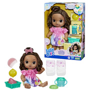 Baby Alive F7357 Fruity Sips Doll Toy for Kids 3 and Up, Brown Hair