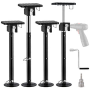 Kohree KR1234-WR 4 Pack RV Slide Out Support Jacks, Heavy Duty Stabilizer Jacks with Flat Top Support Block, Adjustable Height 20-49 in, 20,000 lb Capacity, Black